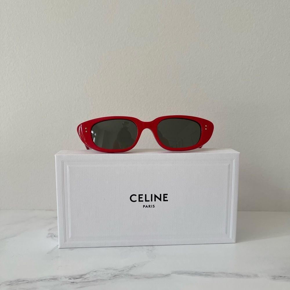 Celine NEW Woman Sunglasses - Red - Picture 4 of 6